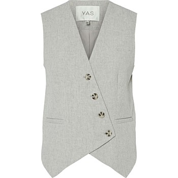 YASRIU WAISTCOAT S. Light Grey Melange