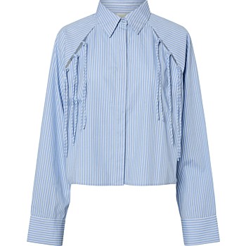 YASASTOR LS SHORT SHIRT S. Clear Sky/Stripes