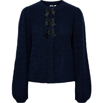 YASBONSA LS KNIT CARDIGAN S. Navy Blazer/Black bo