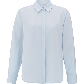 Soft basic blouse GRAY DAWN BLUE