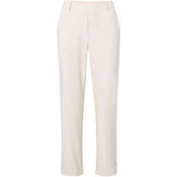 Pantalon with elastic waist CHALK WHITE