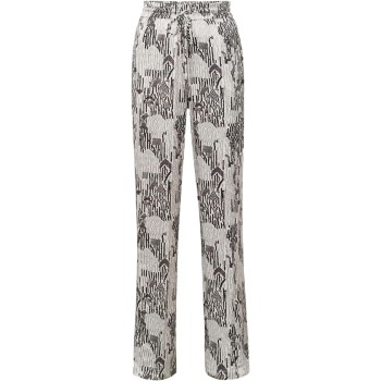 Satin trousers with print MOONSTRUCK GREY DESS