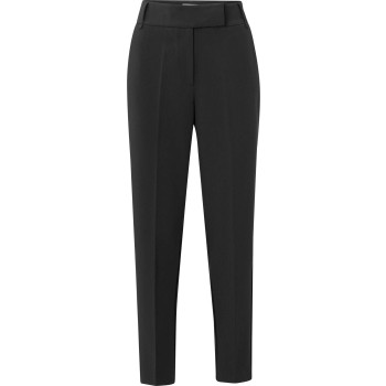 Woven high waist trousers with BLACK