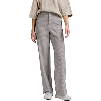 Trousers with check pattern FEATHER GREY DESSIN