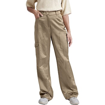 Satin cargo trousers SAFARI