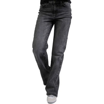 Wide leg denim DARK GREY DENIM