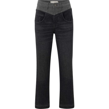 2 tone straight denim DARK GREY DENIM