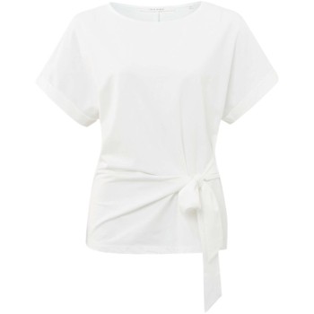 Top with round neck and bow BLANC DE BLANC