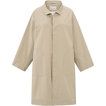 Oversized cotton-woven coat SAFARI