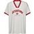 SiaraCC oversize sporty V tee o.white-red