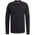 Long sleeve polo cotton modal Jet Black