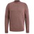 Mock neck regular fit cotton mix Marron