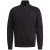 Half zip collar cotton stretch Black