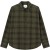 Kash check shirt olive night/ f.green