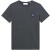 Piece T-shirt Mountain Charcoal melange/O. blue