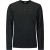 T-Shirt Long Sleeve Granddad Slub M Black