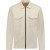 Overshirt met ritssluiting stretch cream