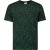 T-Shirt Crewneck Allover Printed Ga Dark Green