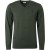 Pullover V-neck 2 Coloured Melange Dark Green