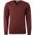 Pullover V-neck 2 Coloured Melange Rusty