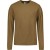 Pullover Crewneck Solid Jacquard Khaki