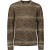 Pullover Crewneck Cable Jacquard De Aubergine