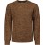 Pullover Crewneck 3 Coloured Rib Brown