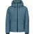 Jacket Hooded Short Fit Padded Shadow Blue