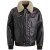 Flight jacket HUDSON Buff Leather Pirate Black