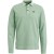 Long sleeve polo pique garment dye jadeite