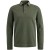 Polo lange mouw structured pique olive night