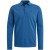 Long sleeve polo pique garment dye True Blue