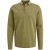 Long sleeve polo pique garment dye Dried Herb