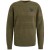 R-neck cotton structure knit Dried Herb