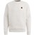 Crewneck cable jacquard sweat Bone White Melee