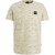 T-shirt korte mouw ronde hals print bone white