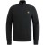 Half zip collar cotton mouline Black