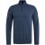 Half zip collar cotton mouline Blue Indigo