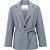 Oversized blazer with belt NAVAL ACADEMY BLUE M