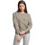 Diagonal boucle stripe sweater DOVE GRAY MELANGE