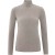 Fine rib fitted sweater with s MOON ROCK DARK SAND