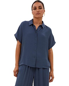 Karly viscose blouse opal blue