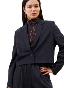 Jody stripe blazer dark navy