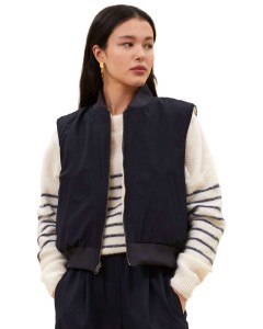 Aleski sleeveless jacket midnight