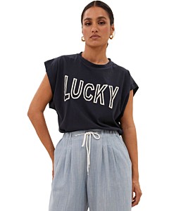 Mason open lucky top midnight