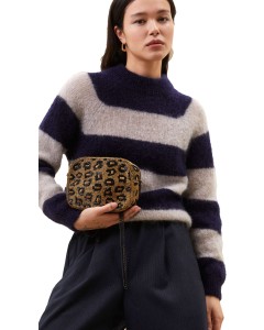 Sian stripe pullover midnight blauw