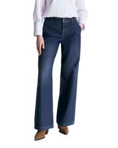 wide leg chino Deep Blue