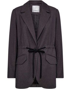 FiolaCC string tie blazer grey melange