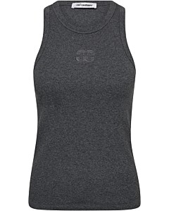 SaharaCC enbroidery tank dark grey