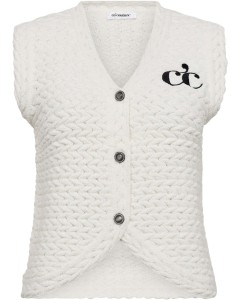 MillyCC knit vest off white